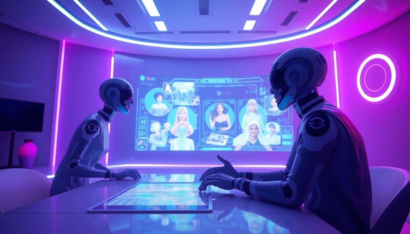 Interactive scene showcasing NSFW AI enhancing user engagement in a digital environment.