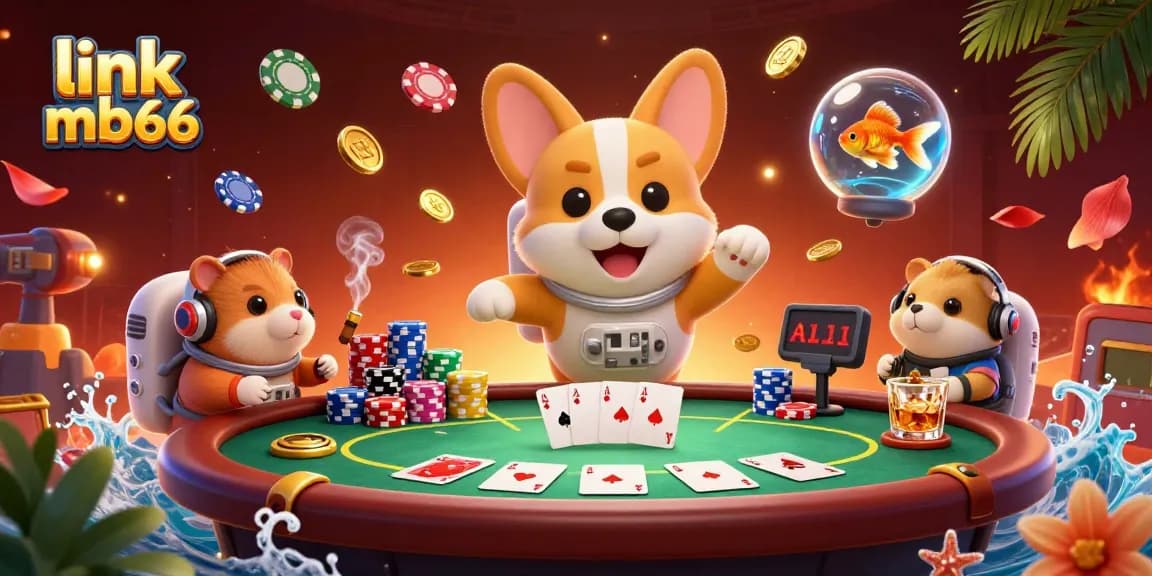 Join the excitement at link mb66 as a cartoon corgi astronaut navigates a vibrant casino adventure.