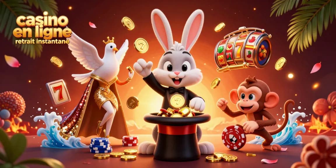 Jouez au casino en ligne retrait instantané avec des gains rapides et des machines à sous colorées.