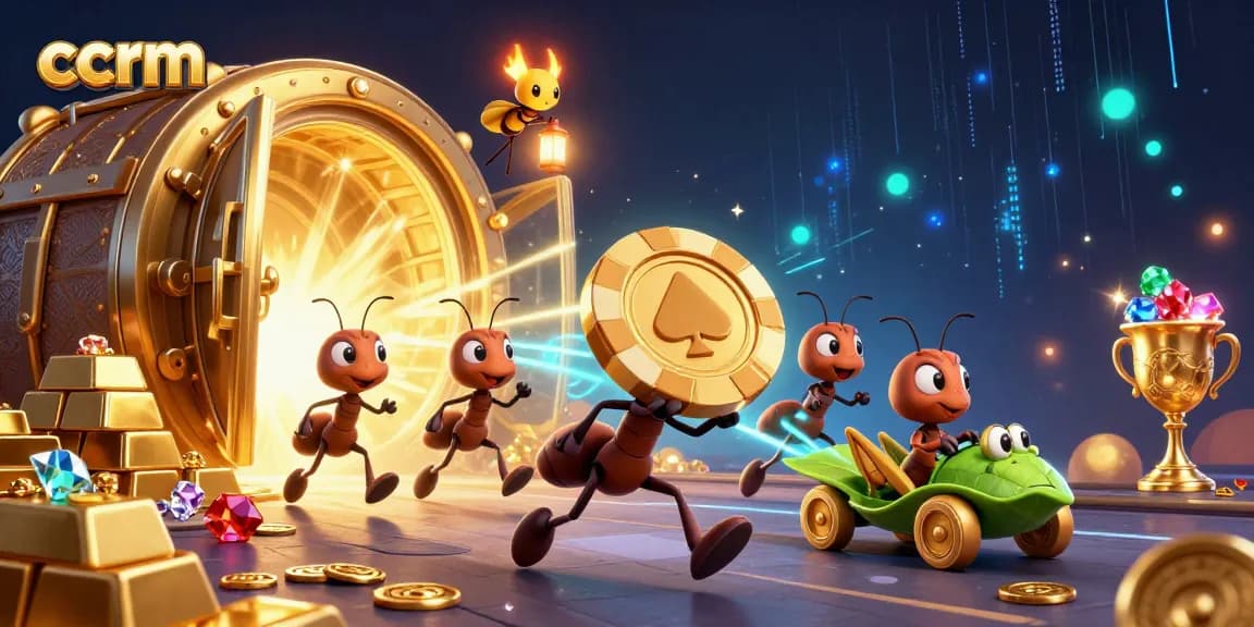 Play thrilling casino games with ccrm - experience dynamic heists in 3D illustrations.
