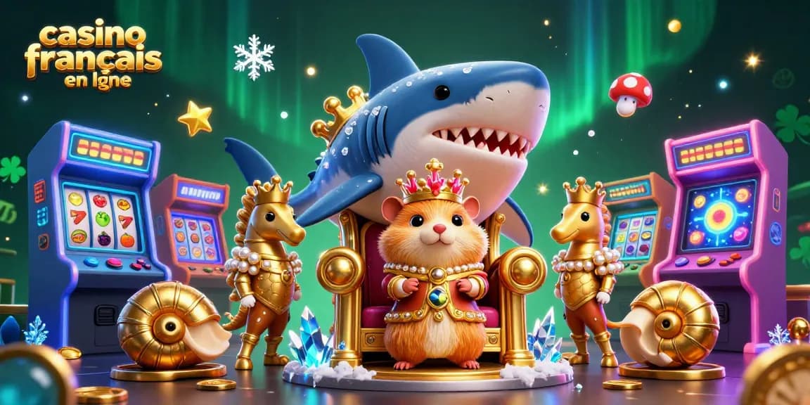 Profitez d'une expérience immersive au casino français en ligne avec le roi hamster et ses gardes.