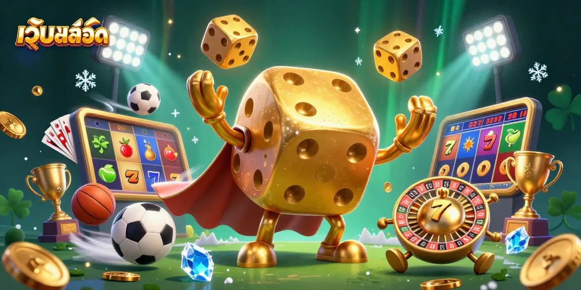 Experience thrilling เว็บสล็อต action with vibrant slot reels and dynamic characters in a captivating casino scene.