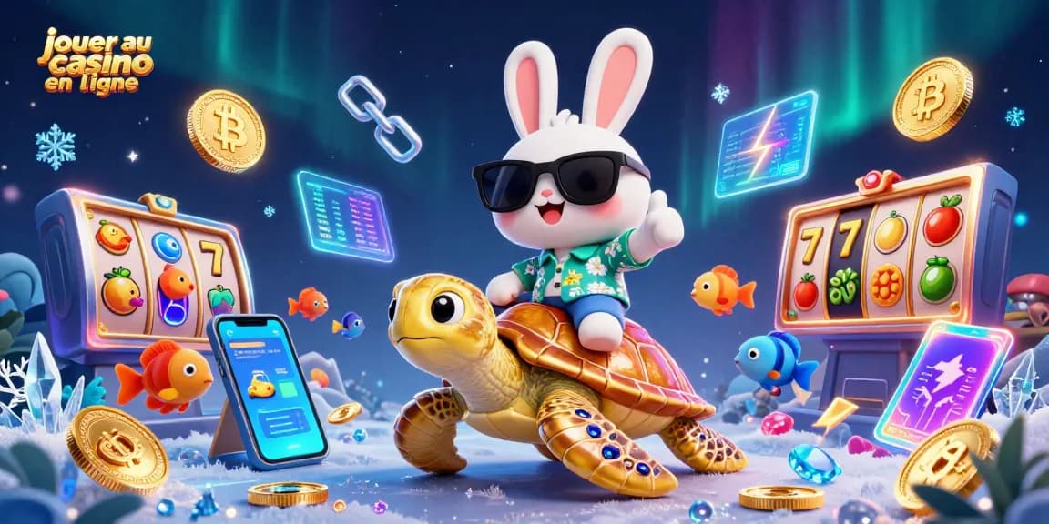 Jouer au casino en ligne avec un adorable lapin chanceux et une tortue géante dorée