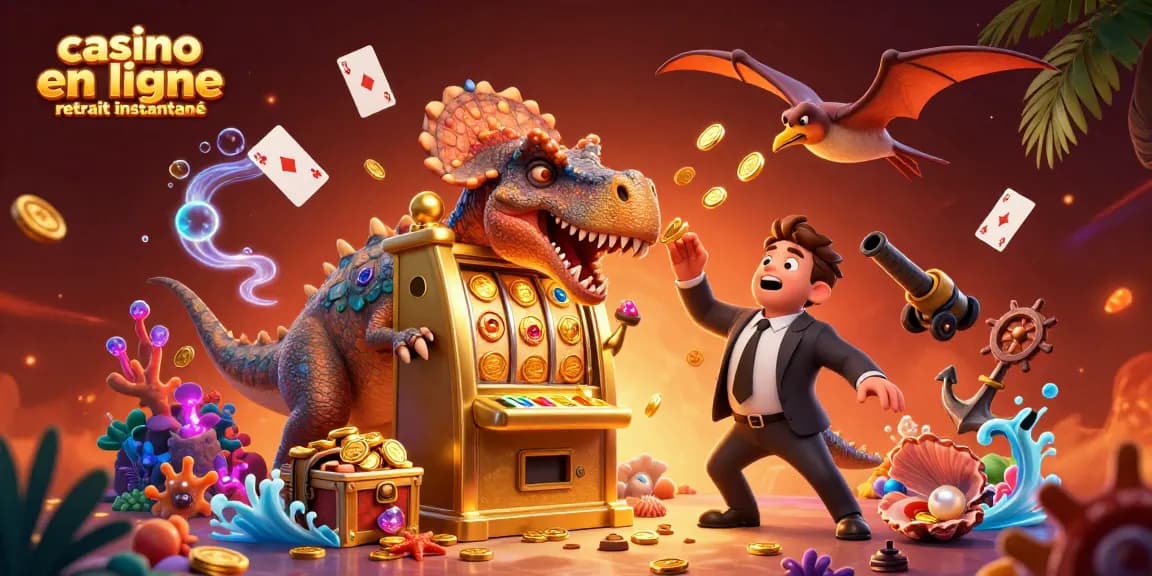 Casino en ligne retrait instantané : un pachycephalosaurus faisant gagner des jackpots à un casino.