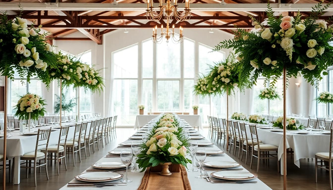 Celebrate a dream wedding in a stunning Wedding Event Space Jacksonville, featuring elegant decor and a warm ambiance.