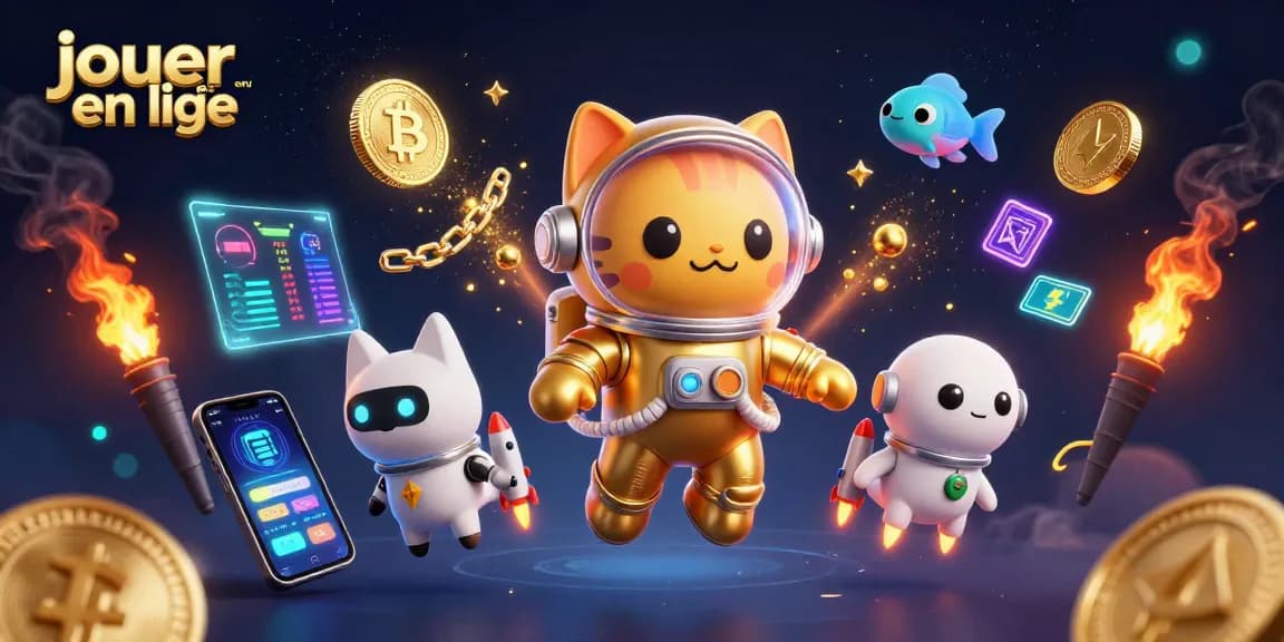 Jouer au casino en ligne avec un chat astronaute et un chien robot dans un univers animé.