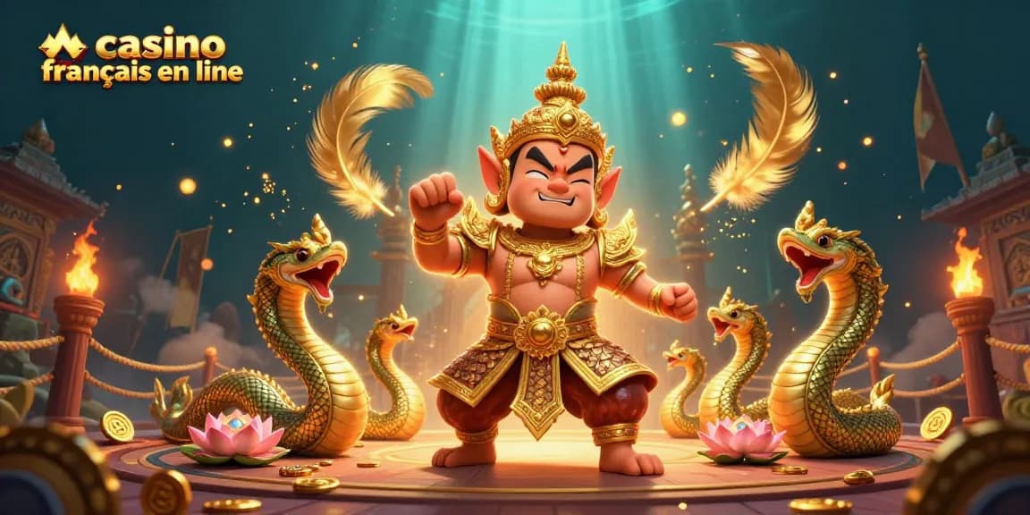 Jouez sur le meilleur casino français en ligne avec des gardiens de temple et des serpents Naga, pleine d'animation et de casino.