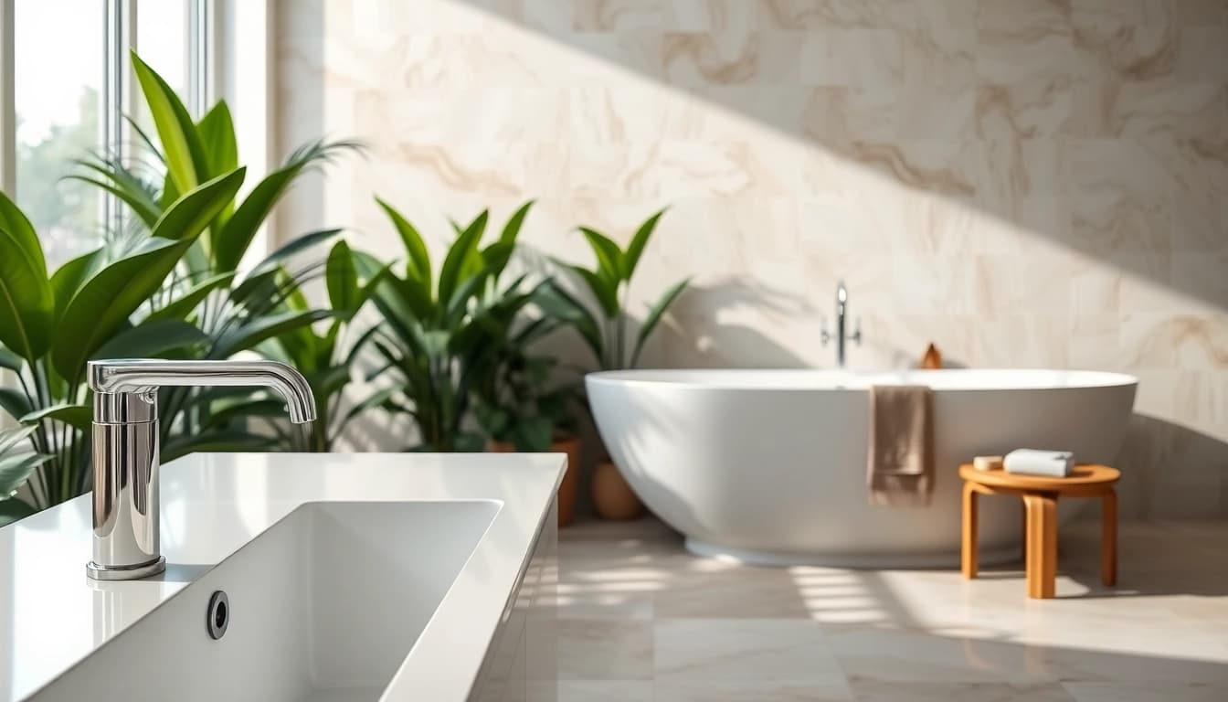 Erlebe die modernen Badezimmerlösungen von sonni sanitär GmbH mit eleganten Armaturen und stilvollem Design.