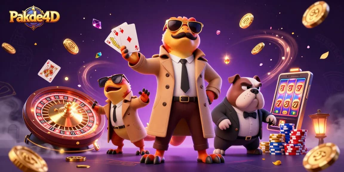 Experience excitement with Pakde4D's raptors in a funny casino adventure.