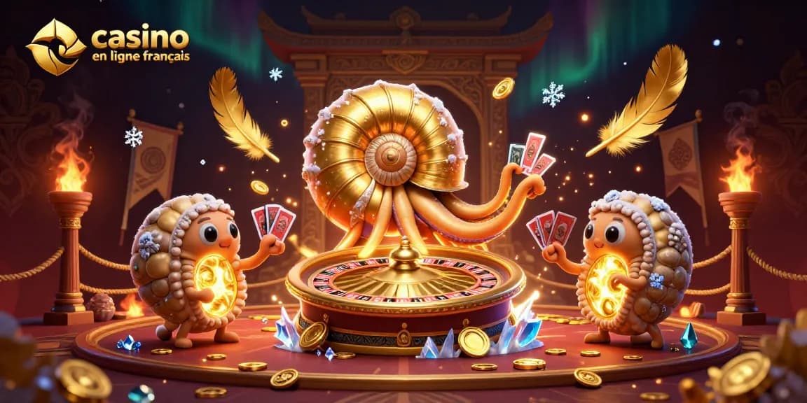 Plongez dans l'univers du casino en ligne français avec notre illustration 3D captivante de jeux de casino.