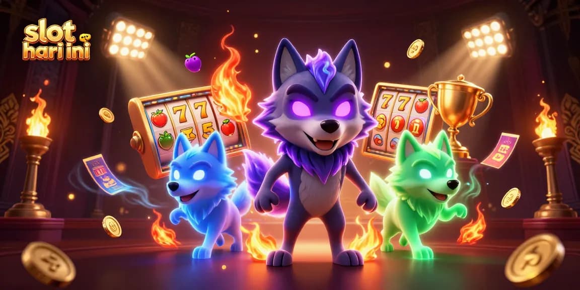 Experience thrilling gameplay with slot gacor hari ini featuring glowing wolves and dynamic cash elements.