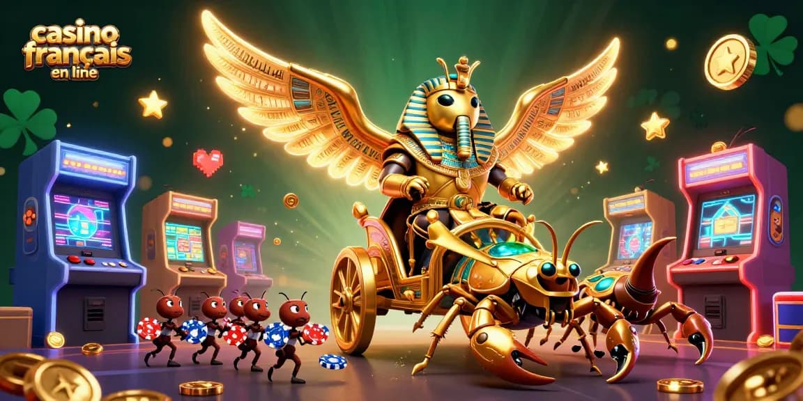 Profitez d'une expérience immersive dans un casino français en ligne avec des personnages 3D animés.