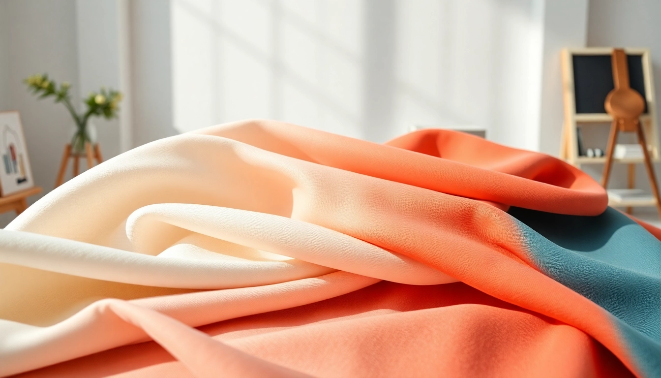 Katoen stoffen in verschillende kleuren, mooi gepresenteerd om textuur en kwaliteit te tonen.