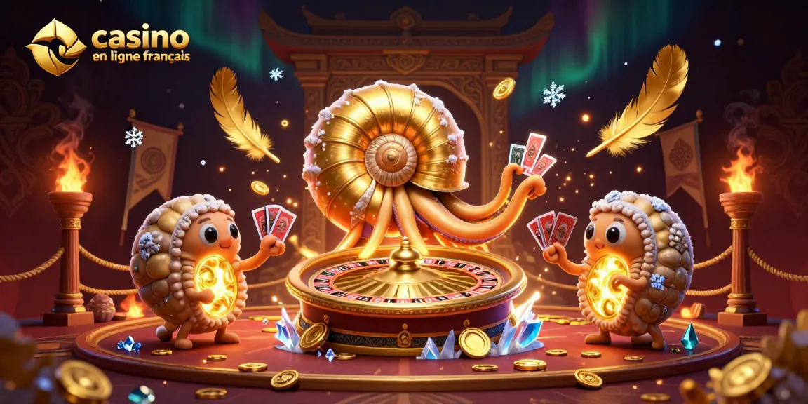 Plongez dans l'univers du casino en ligne français avec notre illustration 3D captivante de jeux de casino.
