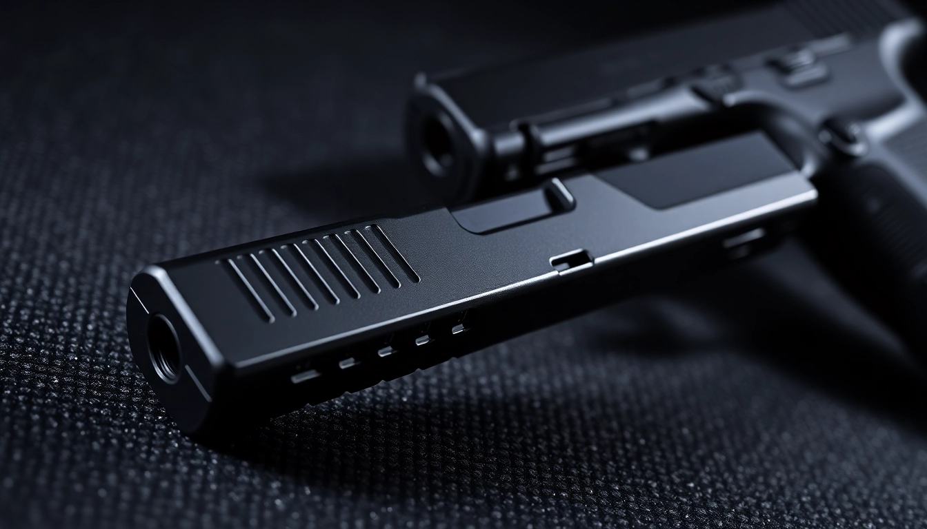 Showcasing a glock 17 slide for sale with detailed features and sleek design.