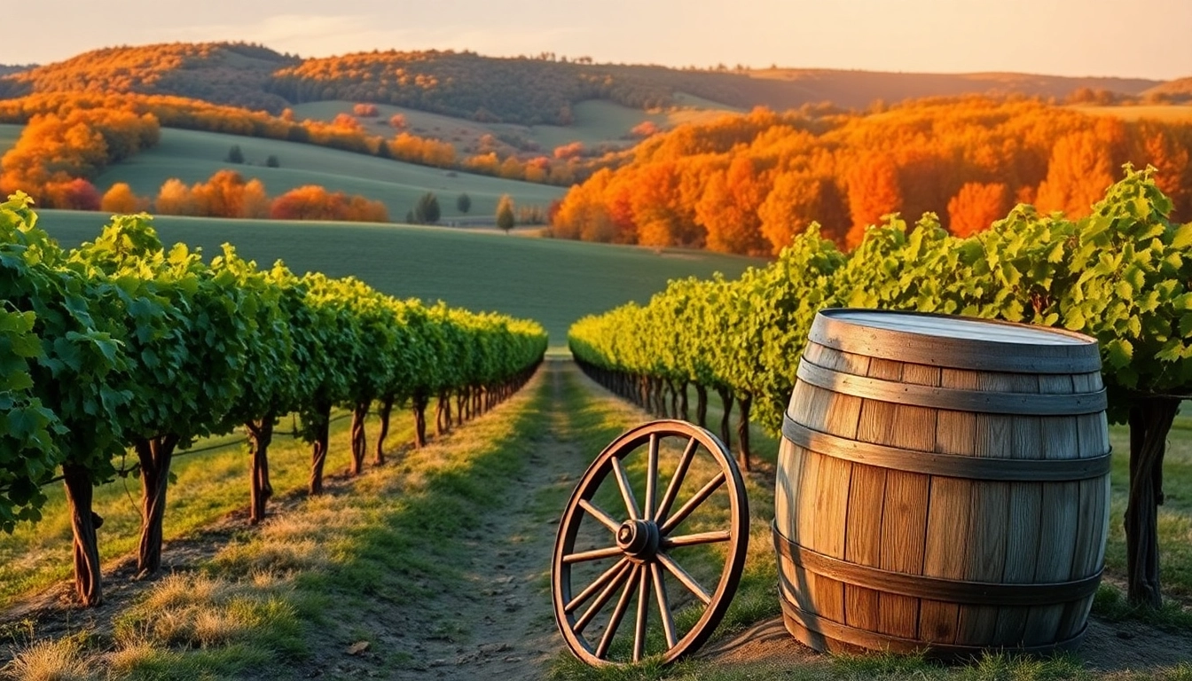 Enjoying breathtaking views of Sacramento Wineries with lush vineyards and rustic elements.