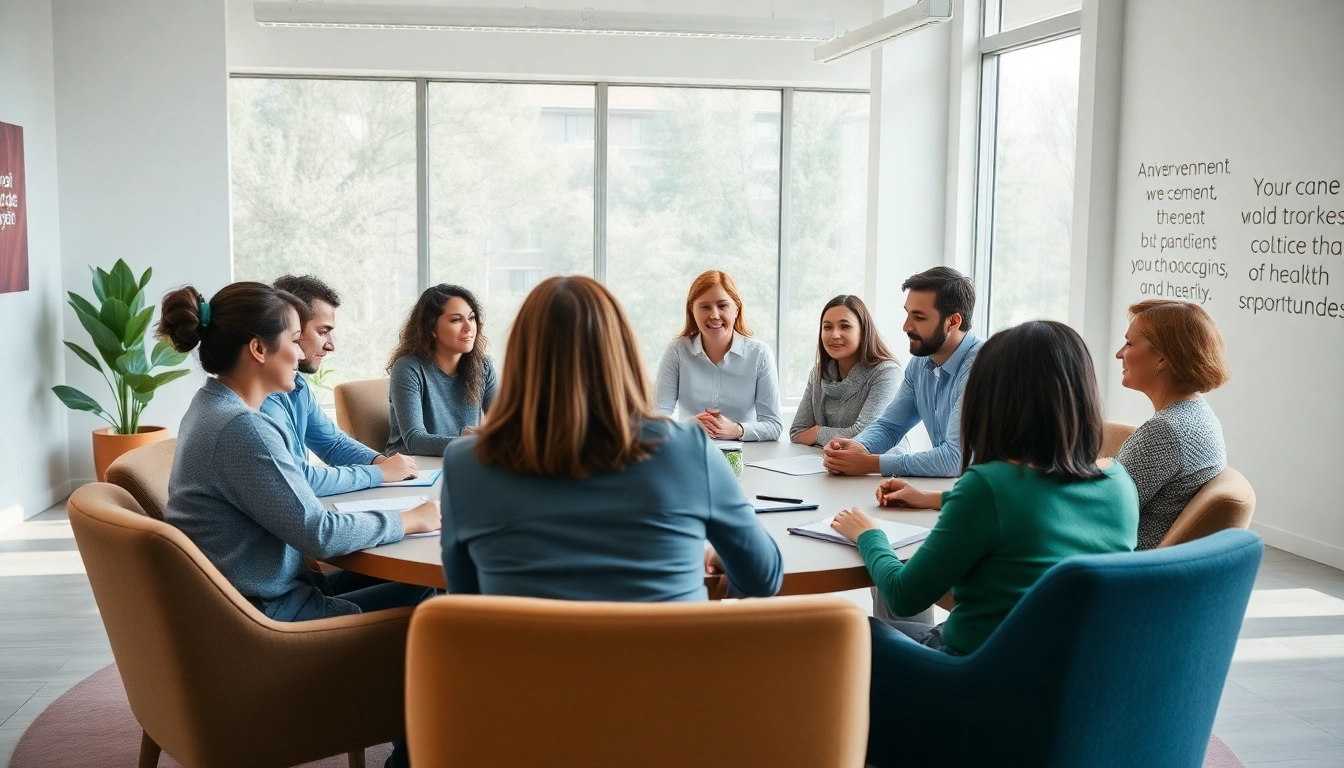 Engaged people finding their true calling during a career coaching session.