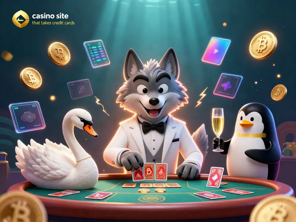 Experience excitement at a casino site that takes credit cards with playful characters and dynamic 3D elements.