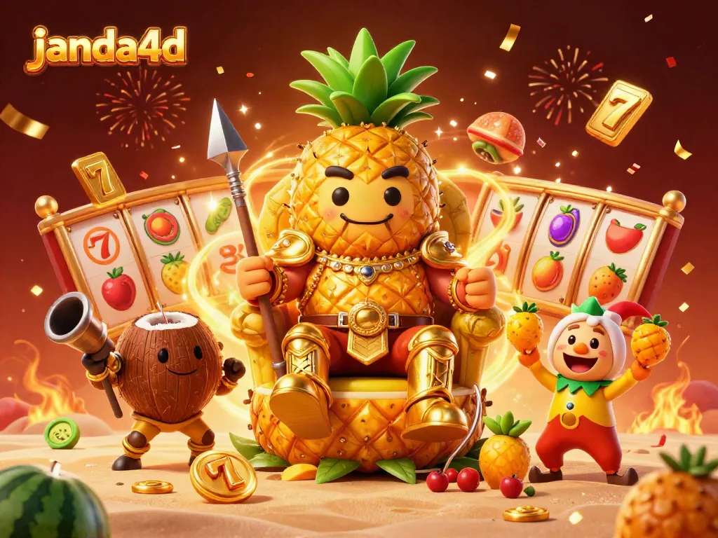 Permainan nyata di janda4d dengan karakter kasino 3D yang penuh warna dan slot gacor.