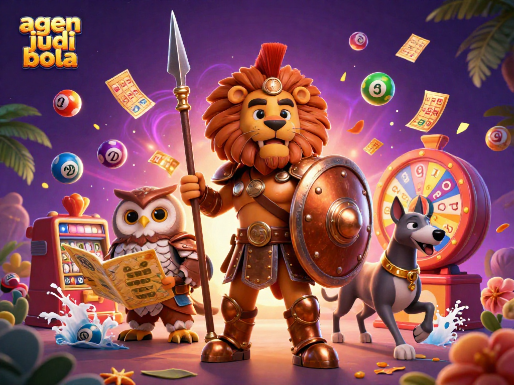 Engage with agents of sports betting in a dynamic, colorful 3D casino scene showcasing excitement.