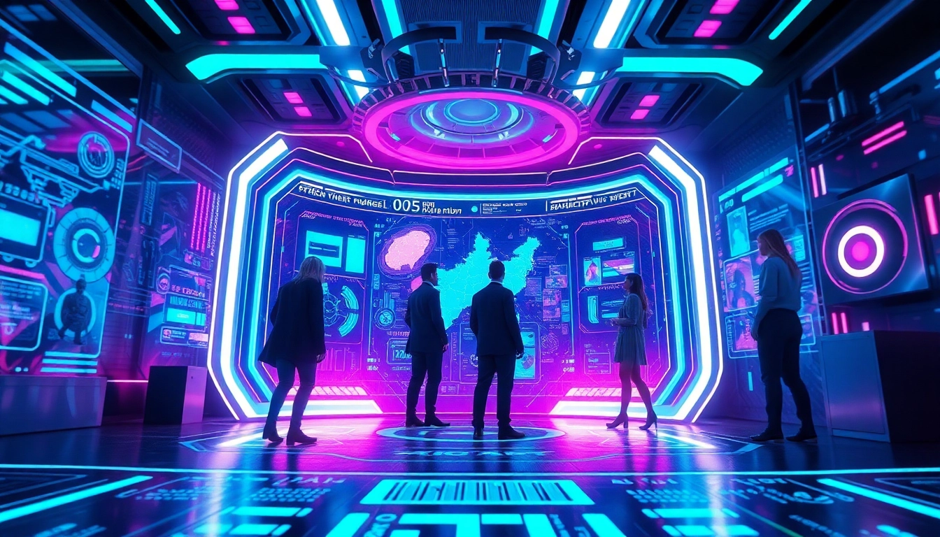 Engage with character ai nsfw in a futuristic chat interface surrounded by digital elements.