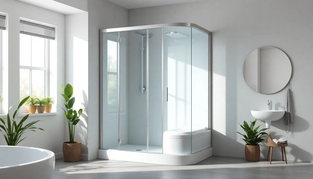 Erleben Sie die stilvolle sonni Duschkabine mit elegantem Glasdesign in einem modernen Badezimmer.