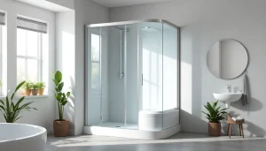 Erleben Sie die stilvolle sonni Duschkabine mit elegantem Glasdesign in einem modernen Badezimmer.