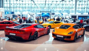 Engaging scene at the Auto Cars Show showcasing a variety of vehicles and visitors exploring the exhibition.