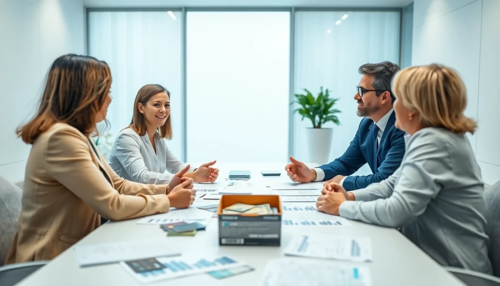 카드 현금화 방법을 논의하는 전문가와 고객의 모습