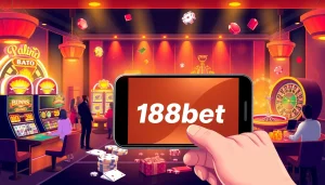 Engaging players experience excitement at link 188bet with luxurious online casino interface.