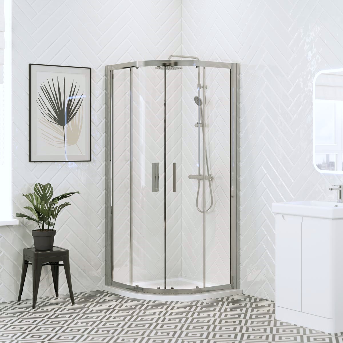 Premium Finish 800 x 800 Shower Base by Elegant Showers