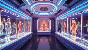 Experience the best nsfw ai with a futuristic digital environment showcasing immersive AI-generated characters.