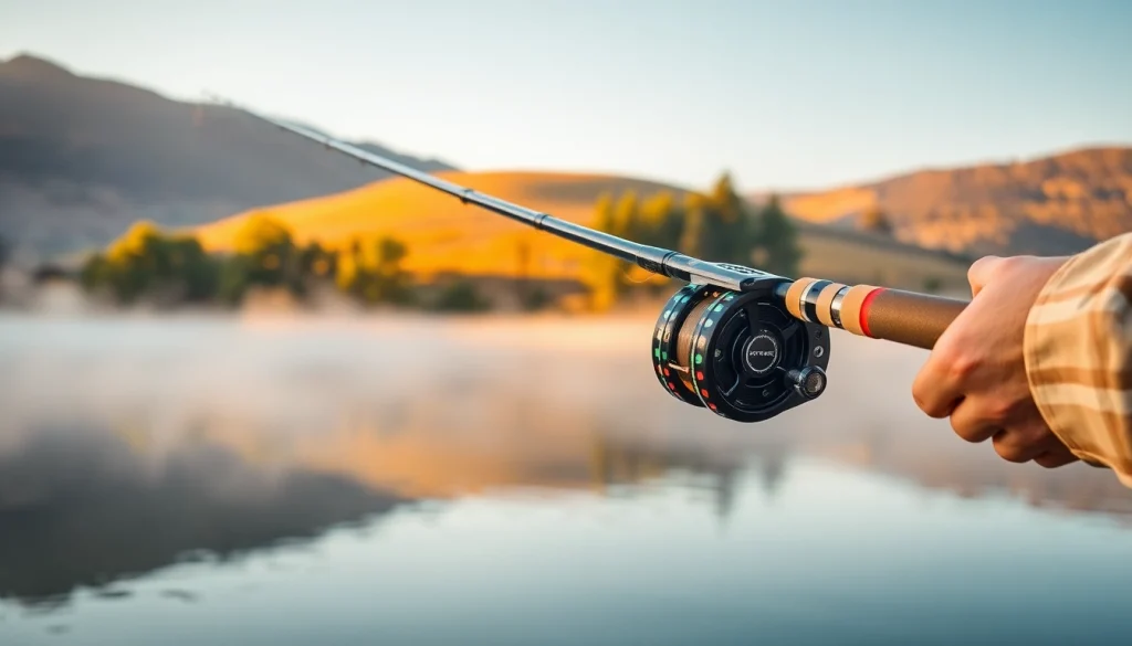 Experience the finest moments with the Best fly fishing rods while casting into a tranquil lake.