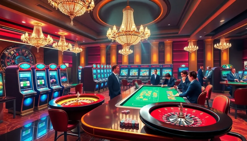 Découvrez l'excitation du meilleur casino en ligne 2026 avec des tables de jeux dynamiques, un décor luxueux et des visuels vibrants.