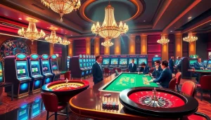 Découvrez l'excitation du meilleur casino en ligne 2026 avec des tables de jeux dynamiques, un décor luxueux et des visuels vibrants.