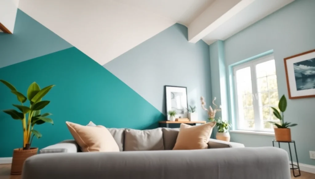 Transform your space with vibrant accent walls that add character and warmth.