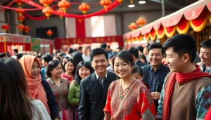 Joyful interaction in the Uyghurs Community during a vibrant cultural festival celebration.
